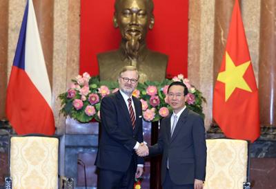 Chủ tịch nước: Việt Nam muốn thúc đẩy quan hệ hữu nghị truyền thống trên tất cả lĩnh vực với Séc