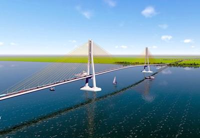 Chuẩn bị khởi công cầu Đại Ngãi 8.000 tỷ đồng trên tuyến quốc lộ 60 nối các tỉnh đồng bằng sông Cửu Long