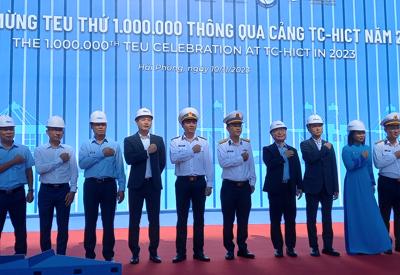 Cảng Container Quốc tế Tân Cảng Hải Phòng đón TEU thứ 1.000.000 