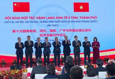 Đẩy mạnh hợp tác kinh tế giữa Lào Cai, Hà Nội, Hải Phòng, Quảng Ninh (Việt Nam) và Vân Nam (Trung Quốc) 