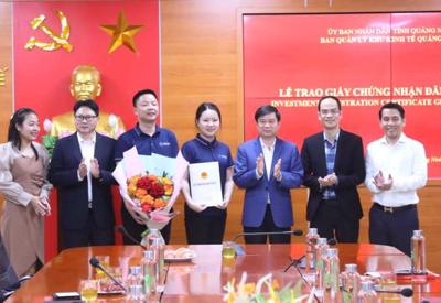 Quảng Ninh có thêm 2 dự án FDI, vốn đầu tư trên 330 triệu USD