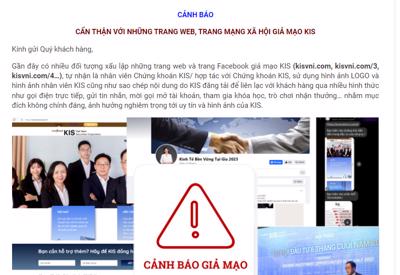 KIS Việt Nam cảnh báo một số cá nhân giả mạo nhân viên công ty để lừa đảo