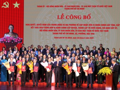 Thành phố Hồ Chí Minh công bố các nhân sự chủ chốt, sẵn sàng vận hành từ ngày 1/7