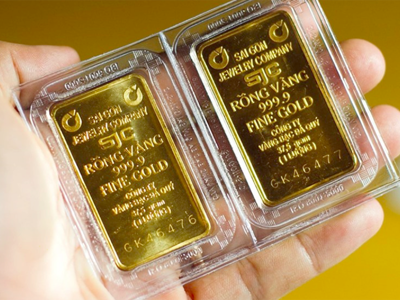 Một doanh nghiệp điều chỉnh giảm giá mua, bán vàng miếng SJC