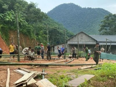Nhiều khu dân cư miền núi Thanh Hoá, Nghệ An được sơ tán khẩn