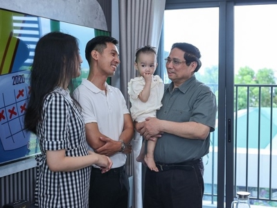 Thủ tướng thăm khu nhà ở xã hội tại đô thị mới An Vân Dương