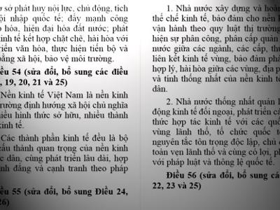 Công bố dự thảo sửa đổi Hiến pháp