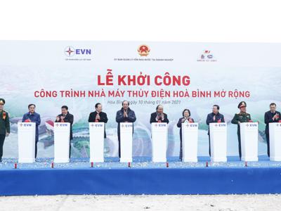 Khởi công Dự án nhà máy thuỷ điện Hoà Bình mở rộng