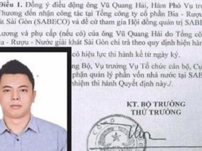 Phó thủ tướng yêu cầu báo cáo việc bổ nhiệm ông Vũ Quang Hải