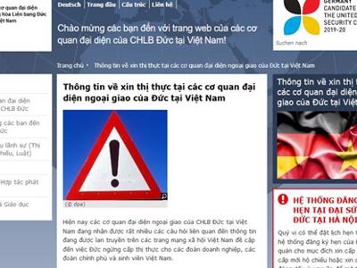 Đại sứ quán Đức bác thông tin dừng cấp thị thực cho người 1xbet allowed countries