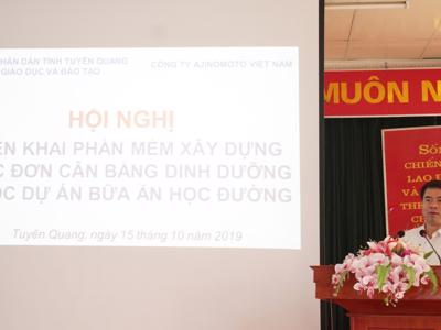 Chuẩn hóa thực đơn bán trú tiểu học tỉnh Tuyên Quang