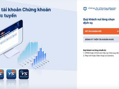 Chính thức mở tài khoản chứng khoán trực tuyến eKYC tại YSVN