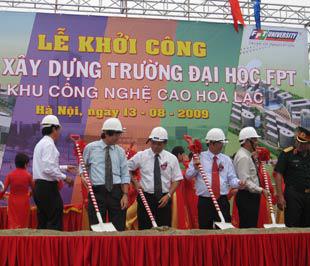 Xây dựng Đại học FPT tại Khu Công nghệ cao Hòa Lạc