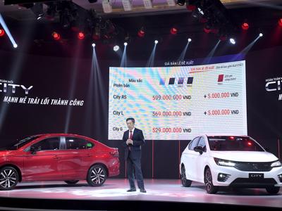 Honda City 2021 giá từ 529 triệu đồng, quyết "đấu" Toyota Vios và Hyundai Accent