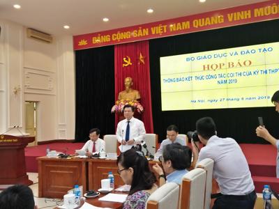 Ngày 14/7 sẽ công bố kết quả thi trung học phổ thông quốc gia 2019