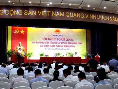 Sáp nhập huyện, xã: "Mới có đề án đã có hiện tượng chạy"