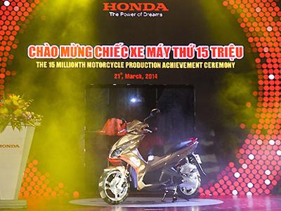 Xuất xưởng xe máy Honda thứ 15 triệu tại Việt Nam