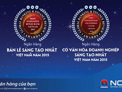 NCB nhận hai giải thưởng sáng tạo năm 2015