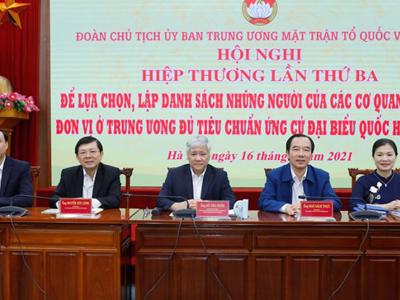 Thông qua danh sách 205 người ứng cử đại biểu Quốc hội khóa XV