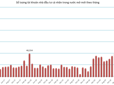 Gần 110 ngàn tài khoản chứng khoán cá nhân mở mới trong tháng 4