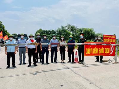Bắc Giang: Chuyển từ cách ly xã hội sang giãn cách xã hội hai huyện Lục Nam, Yên Thế