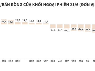 Khối ngoại đẩy mạnh bán ròng nghìn tỷ, tập trung vào NVL và HPG