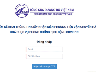 Đổi cách đăng ký, cấp mã QR tự động cho phương tiện vận tải hàng hoá