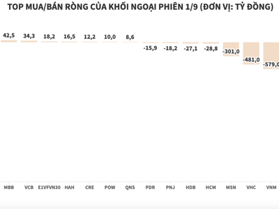 MSN và VHM cùng bị khối ngoại xả ròng gần 300 tỷ đồng