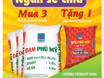 Hơn 3.000 tấn phân bón trị giá hơn 30 tỷ đồng tặng bà con nông dân từ PVFCCo