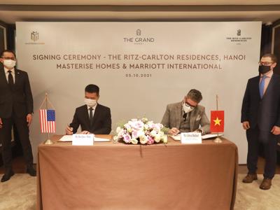 Masterise Homes và Marriott International ký thỏa thuận mang căn hộ hàng hiệu Ritz-Carlton đến Hà Nội 