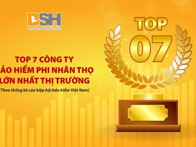 BSH giữ vững vị trí Top 7 công ty Bảo hiểm phi nhân thọ