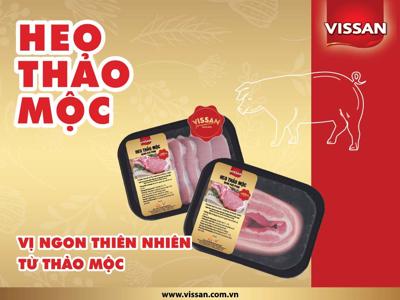 Heo thảo mộc VISSAN thực phẩm công nghệ cao, an toàn cho sức khỏe