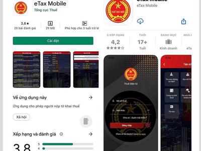 Tax department introduces eTax app