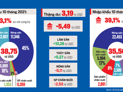 Xuất khẩu nông lâm thủy sản tăng tốc về đích