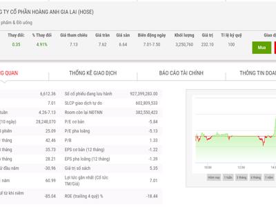 Giá tăng hơn 42%, lãnh đạo đăng ký bán cổ phiếu HAG trước khi từ nhiệm