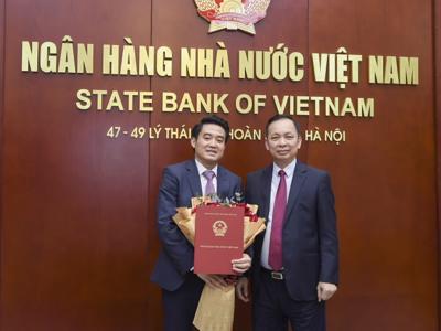 Ngân hàng Nhà nước bổ nhiệm Chánh Văn phòng và người phụ trách Vụ thanh toán