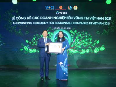 Traphaco đạt Top 10 Doanh nghiệp bền vững Việt Nam 2021