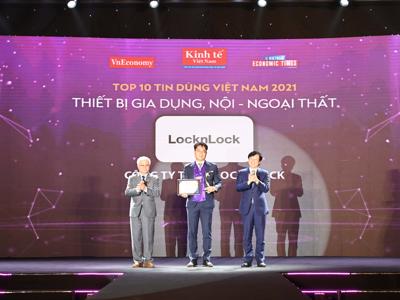 LocknLock được vinh danh trong Top 10 nhóm ngành Sản phẩm - Dịch vụ Tin dùng Việt Nam 2021