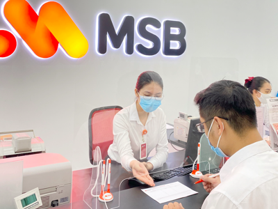 MSB báo lãi trước thuế 5.168 tỷ đồng, tăng gấp đôi so với cùng kỳ