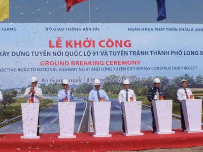 Khởi công dự án giao thông 2.100 tỷ đồng tại An Giang, kết nối “phên giậu” vùng Tây Nam Tổ quốc