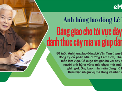 AHLĐ Lê Văn Tam: Đảng giao cho tôi vực dậy nhà máy, đánh thức cây mía và giúp dân làm giàu