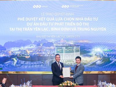 Vĩnh Phúc trao quyết định trúng thầu cho FLC tại Khu đô thị Yên Lạc Green City - Vĩnh Phúc