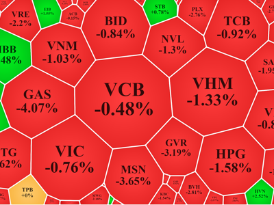 Bán tháo cổ phiếu blue-chips, VN30-Index thủng đáy