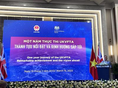 Năm đầu tiên thực thi Hiệp định UKVFTA, thương mại giữa Việt Nam và Anh đạt 6,6 tỷ USD