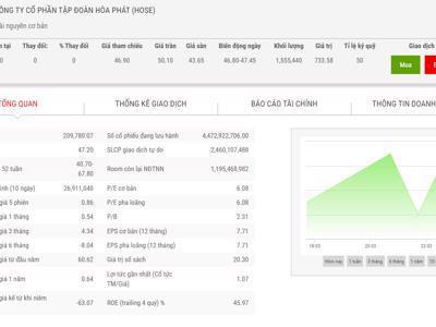 Phó Tổng Giám đốc Hòa Phát đăng ký bán cổ phiếu HPG 