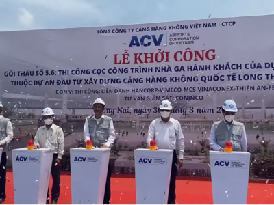 Khởi công gói thầu thi công cọc nhà ga hành khách thuộc "siêu" sân bay Long Thành