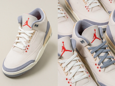 Đôi giày Air Jordan 3 “Muslin” ra mắt với chất liệu hoàn toàn mới