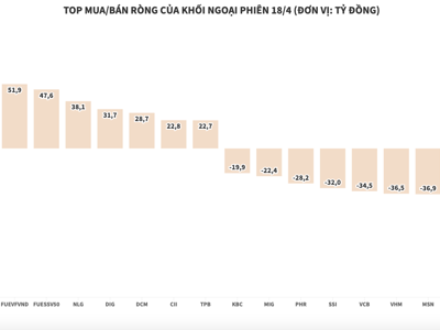 Khối ngoại bán ròng nhẹ, tập trung xả HPG và BVH