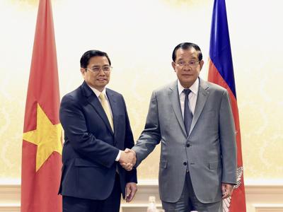 Thủ tướng Phạm Minh Chính gặp Thủ tướng Campuchia tại Hoa Kỳ