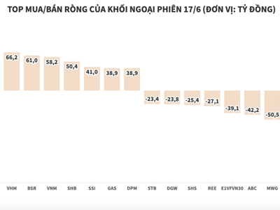 Khối ngoại tiếp tục ròng mạnh, tập trung vào HPG và VND